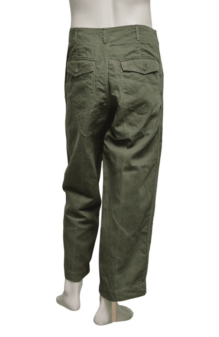 육군 구형 70s HBT 민무늬 전투복 바지 팬츠 하의 (M) 이미지