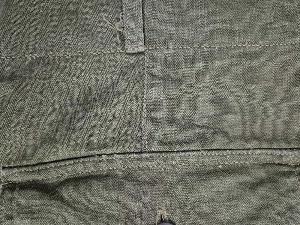 육군 구형 70s HBT 민무늬 전투복 바지 팬츠 하의 (M) 이미지