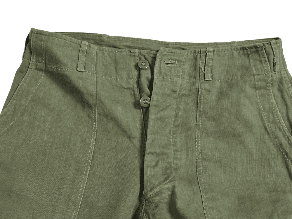 육군 구형 70s HBT 민무늬 전투복 바지 팬츠 하의 (M) 이미지