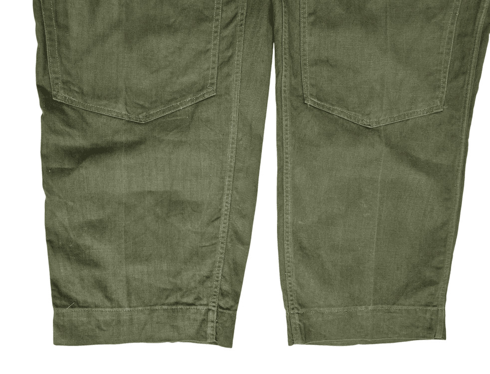 육군 구형 70s HBT 민무늬 전투복 바지 팬츠 하의 (M) 이미지