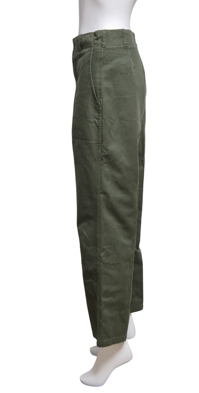 국군 구형 80s 민무늬 전투복 바지 팬츠 하의 (XS) 이미지