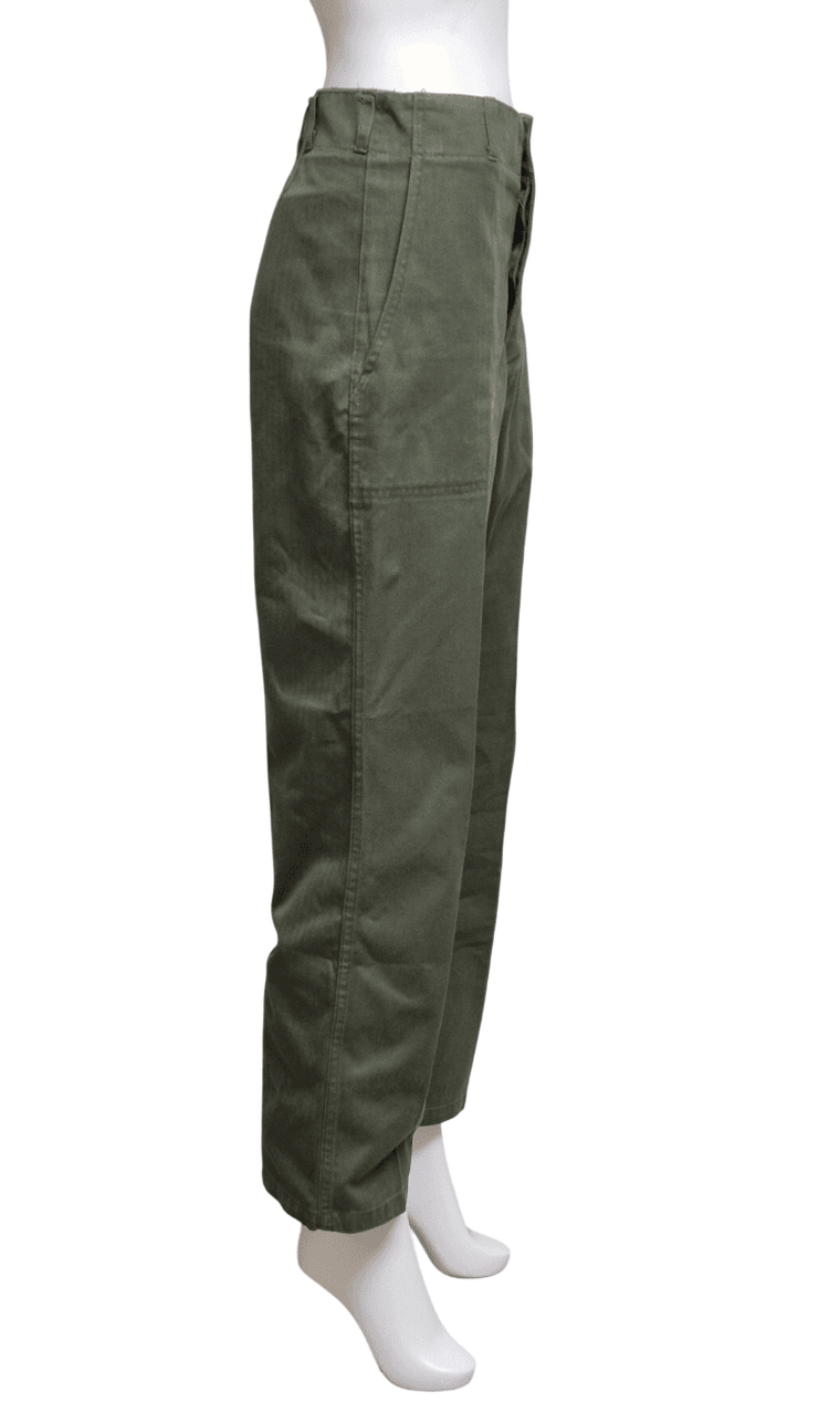 국군 구형 80s 민무늬 전투복 바지 팬츠 하의 (XS) 이미지