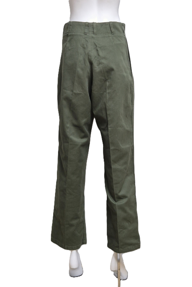 국군 구형 80s 민무늬 전투복 바지 팬츠 하의 (XS) 이미지