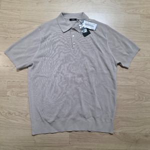 질스튜어트뉴욕 실키 고리스 폴로 카라 니트 XL 105 정가 28만원 이미지