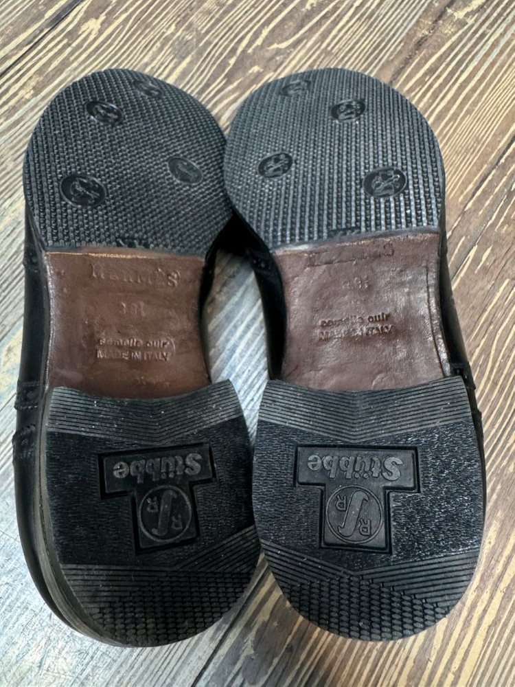 90s 에르메스 블랙 빈티지 레더 윙팁 (240~245) 이미지