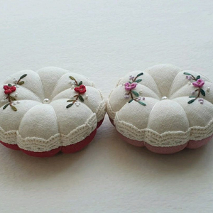 프랑스자수 호박핀쿠션_개당 이미지