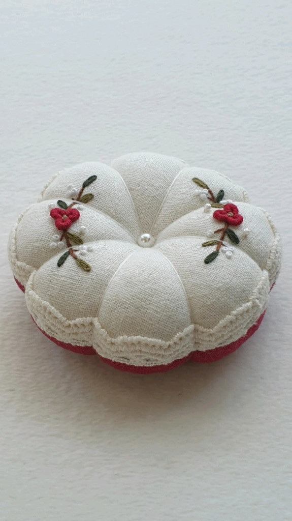 프랑스자수 호박핀쿠션_개당 이미지