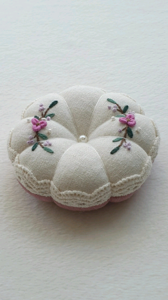 프랑스자수 호박핀쿠션_개당 이미지