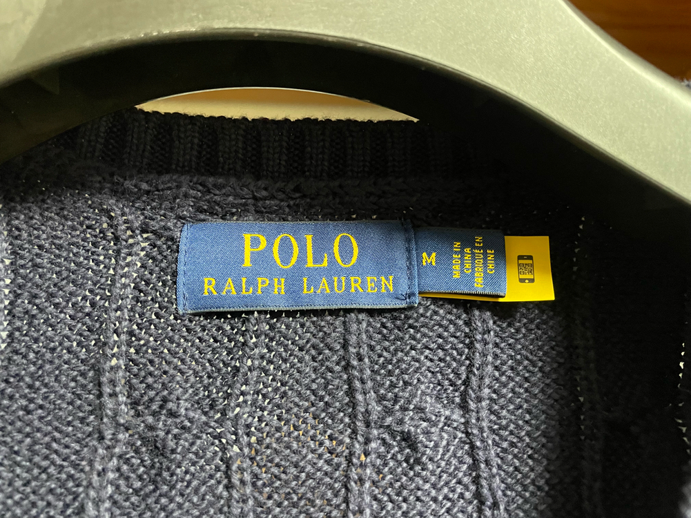 폴로 M 니트 조끼 QR매장판 이미지