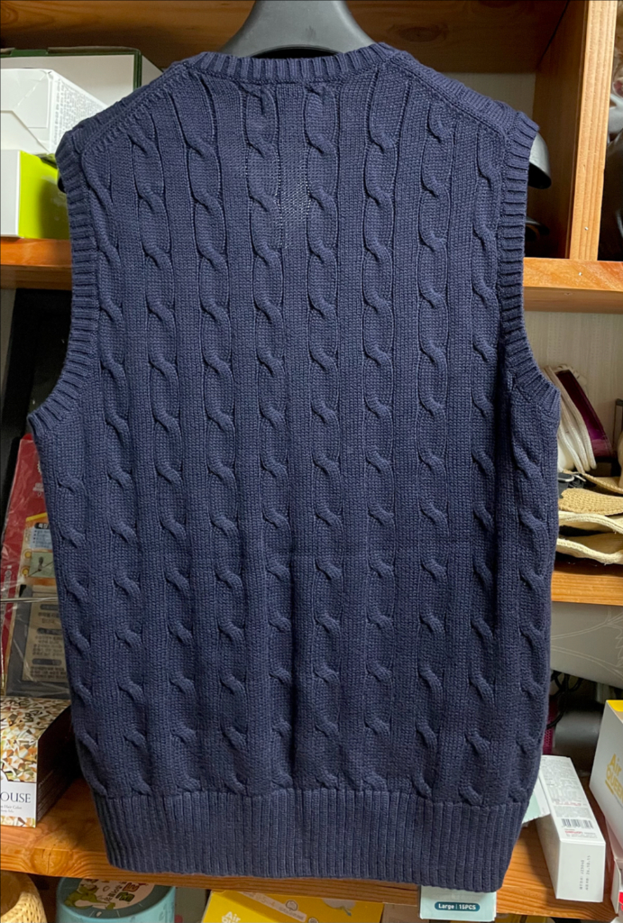 폴로 M 니트 조끼 QR매장판 이미지