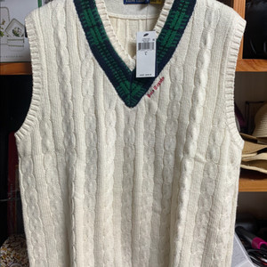 폴로 L 크리켓 니트 조끼 QR매장판 새상품 이미지