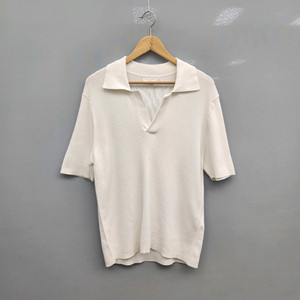 산드로 오픈카라 립 폴로 니트 티셔츠 이미지