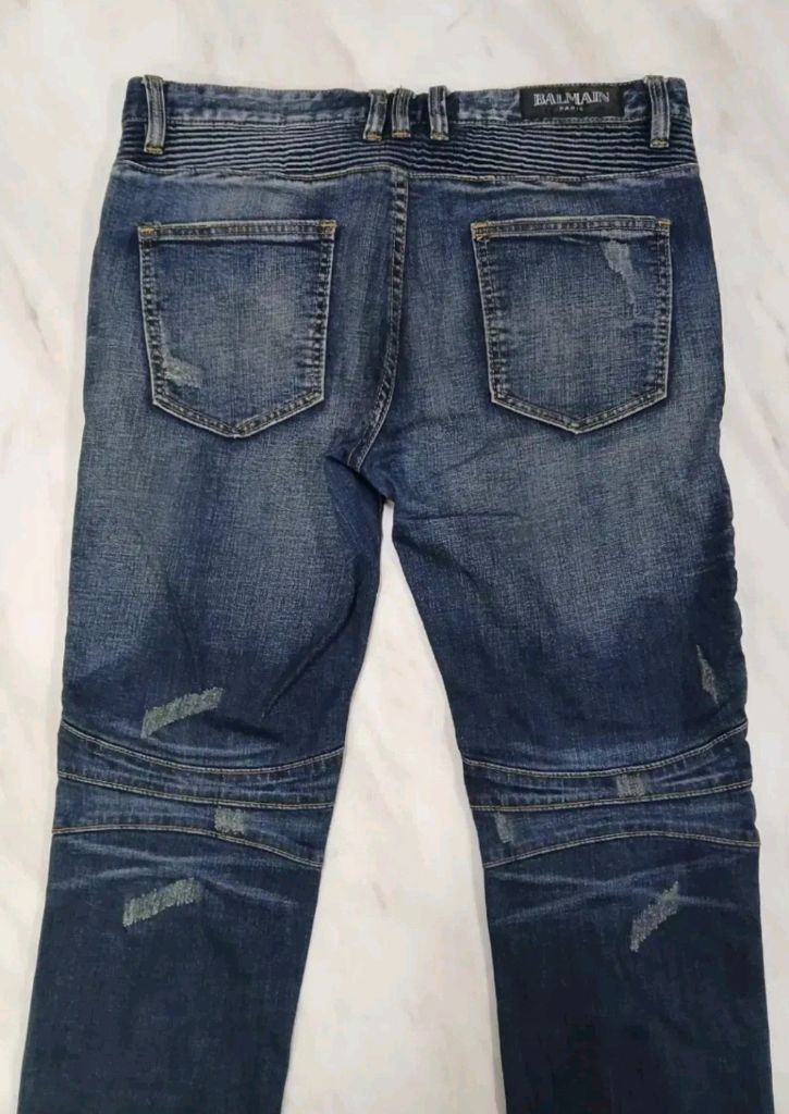 [정품 파격가 남성용] 발망 바이커진 청바지 바지 34 인찌 (아미리 디스쿼어드2 크롬하츠 에디하디 머큐리 이미지