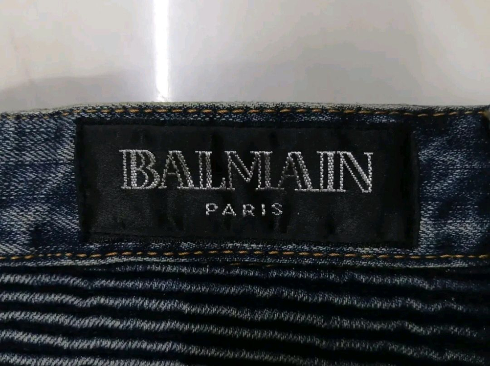 [정품 파격가 남성용] 발망 바이커진 청바지 바지 34 인찌 (아미리 디스쿼어드2 크롬하츠 에디하디 머큐리 이미지