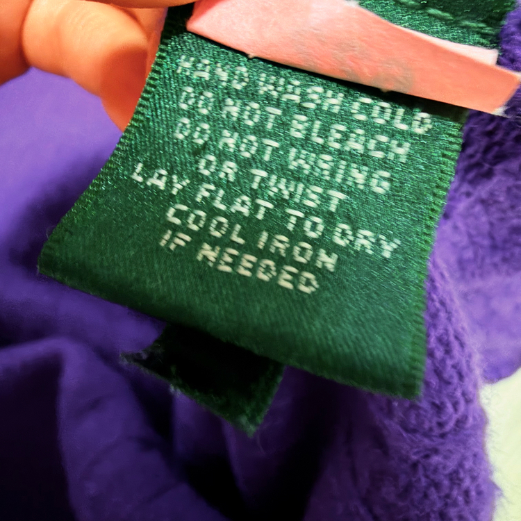 폴로 랄프로렌 캐시미어 울 케이블 반팔 니트 터틀넥 퍼플 보라색목티꽈배기 이미지