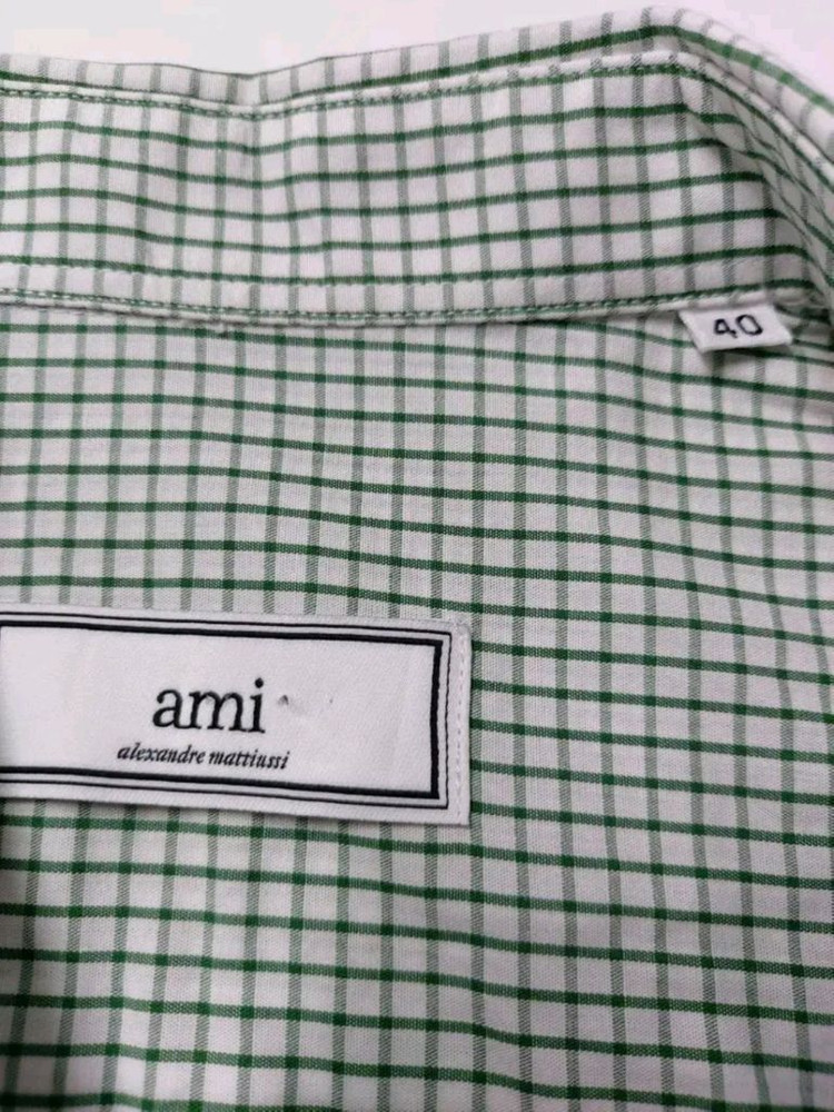 100)아미(ami) 남성 긴팔체크셔츠남방-정품 이미지