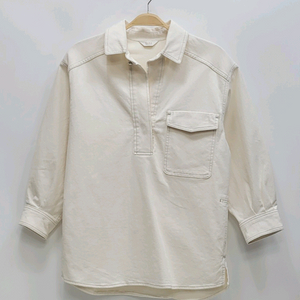 TIME 한섬 타임 데님 풀오버 셔츠 / 여 82 아이보리 이미지
