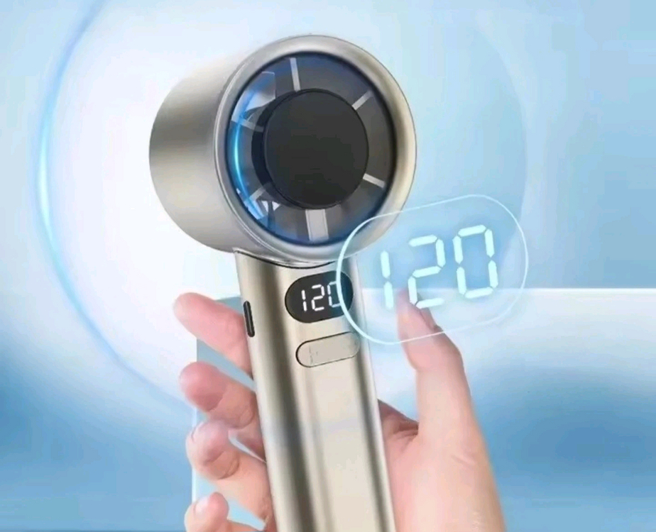 휴대용 급속냉각 선풍기/실버 색상/박스채 새상품 이미지