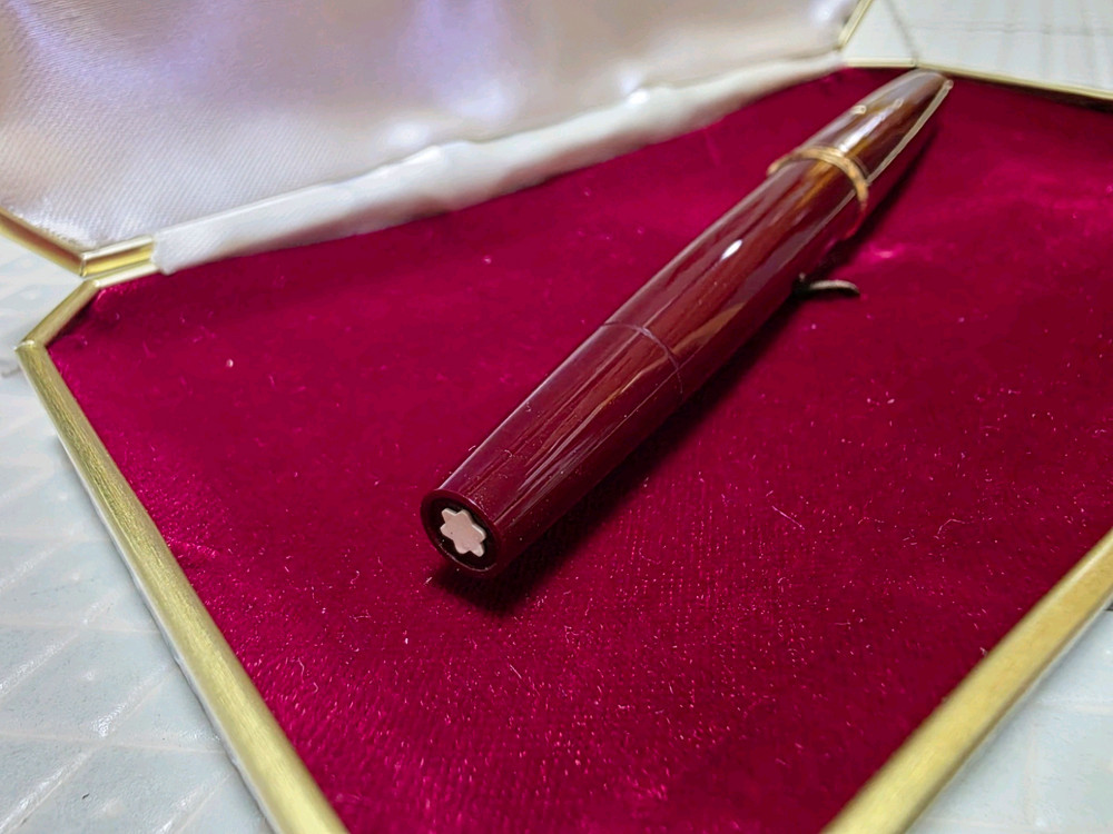 (미사용)몽블랑 피스톤필러형 14K 만년필 F촉 이미지