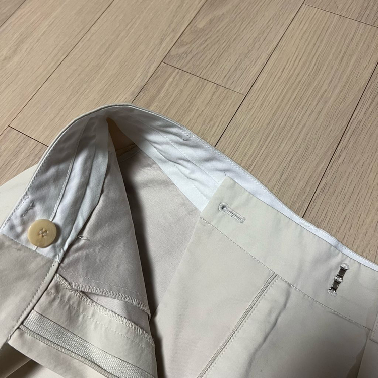 오르 ORR 버뮤다 포멀 팬츠 그레이지 반바지 핀턱 슬랙스 베이지 아이보리 이미지