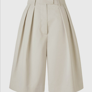 오르 ORR 버뮤다 포멀 팬츠 그레이지 반바지 핀턱 슬랙스 베이지 아이보리 이미지