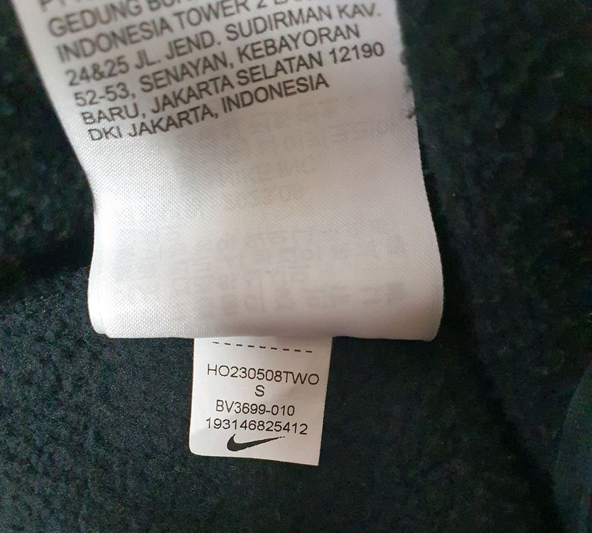 나이키 키즈 블랙 기모 후드 집업 점퍼 140 이미지