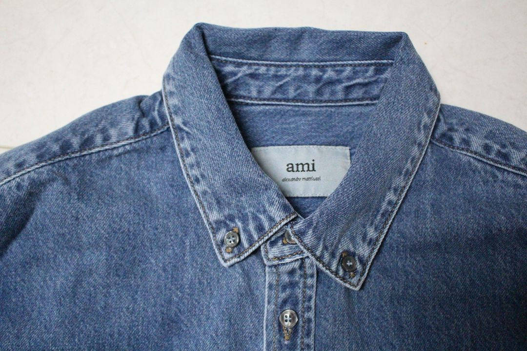 아미 Ami 남성 데님 셔츠 XL사이즈 이미지