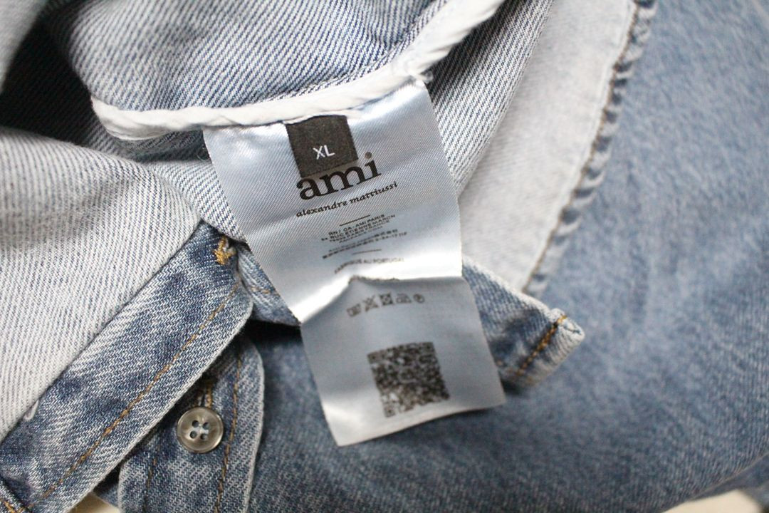 아미 Ami 남성 데님 셔츠 XL사이즈 이미지