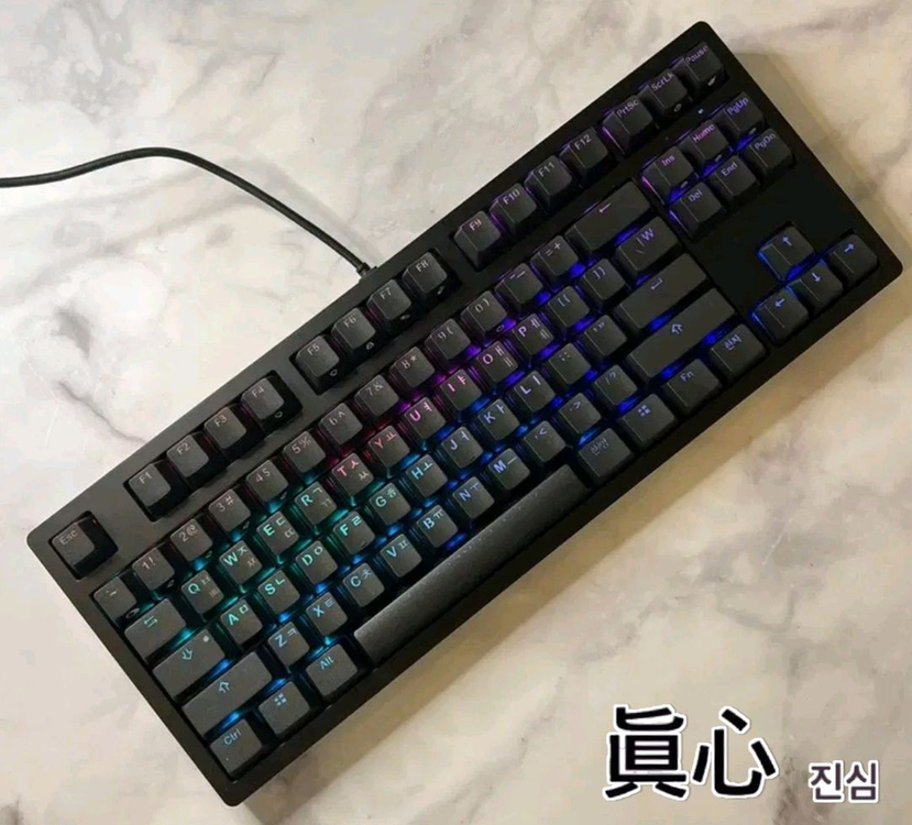 IKBC 풀 알루미늄 RGB 체리 MX 갈축 기계식 키보드 게이밍 이미지