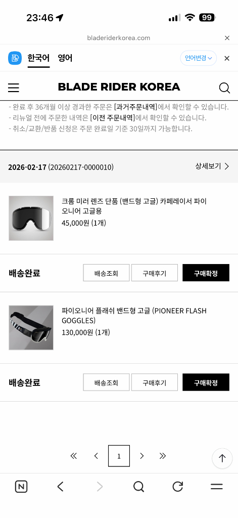 블레이드 라이더 헬멧, 미러고글 이미지