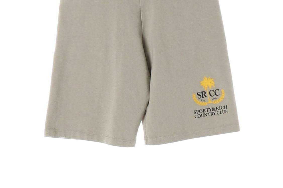 (새상품)스포티앤리치 로고 바이커 쇼츠 밴딩 반바지 베이지 XS 이미지