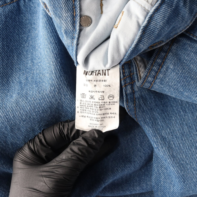 노앙 레직기 데님팬츠 청바지 미디엄블루 W28 이미지