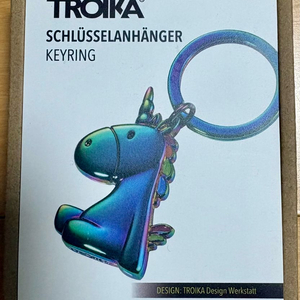 트로이카 한정판 컬러풀 유니콘 키홀더 키링 TROIKA KR17-08/MC 이미지