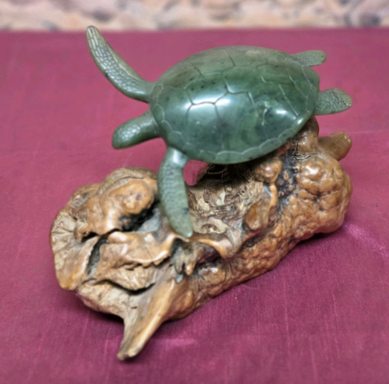 *John Perry 제작.수지로 만든 거북이 조각상 이미지