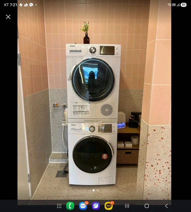 위니아 세탁기 12kg + 건조기 10kg 세트 이미지