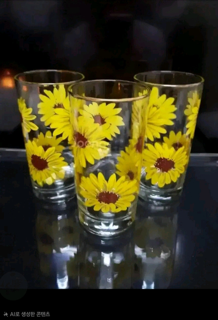 미국산유리컵 리비노란데이지 개당가 이미지