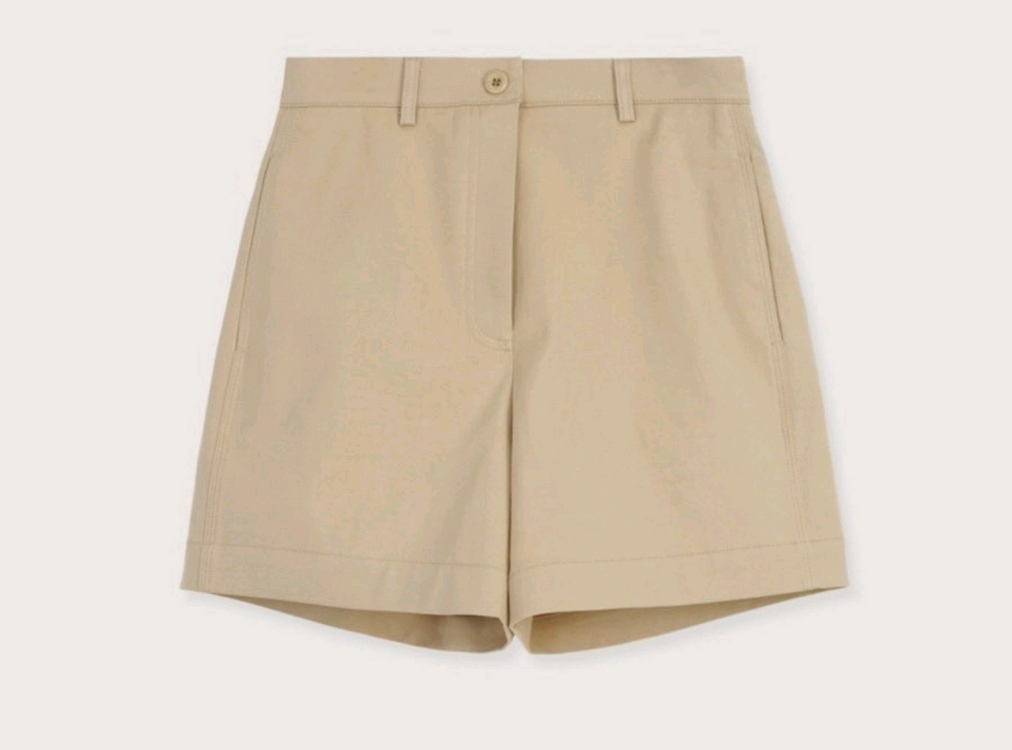 유메르 스티치 코튼 버뮤다 3사이즈 라이트베이지/베이지/블랙 이미지