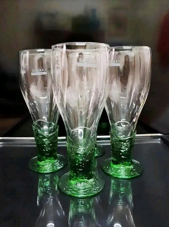 일본명품유리컵 80s사사키와인잔 개당가 이미지
