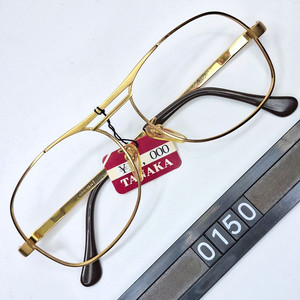 80s 일본제 빈티지 데드스톡 미사용/Charmant NO.205 샤르망 안경테 54mm/투브릿지 더블브릿지 골드 이미지
