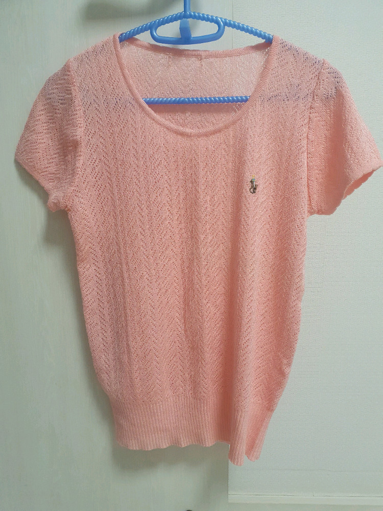 폴로 랄프로렌 핑크 니트 이미지