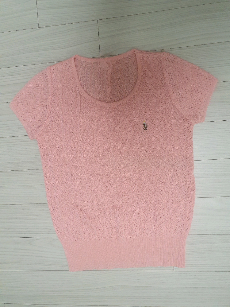 폴로 랄프로렌 핑크 니트 이미지