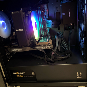 [32G램] 올블랙 게이밍 본체 RTX3050, i5-11400f,DDR4 16GB*2 이미지