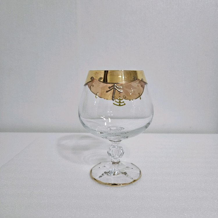 빈티지 이탈리아 무라노 금장 꽃무늬 와인잔*개당가격 이미지