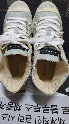 GIENCHI 캔버스 하이탑 스니커즈 이미지