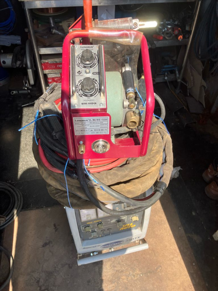 맹호 350tx co2 롱런 피더 용접기 세트 이미지