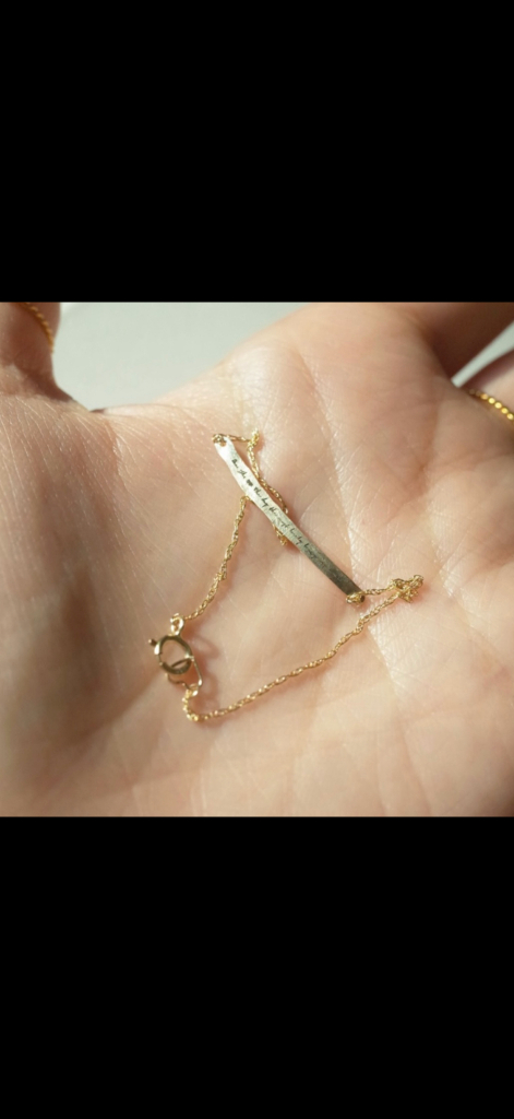 (2회착용) ladicha 라디챠 14k 체인팔찌 금팔찌 이미지