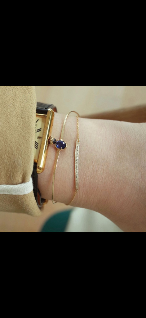 (2회착용) ladicha 라디챠 14k 체인팔찌 금팔찌 이미지