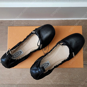 Tod's 토즈 발레리나 플랫 슈즈 블랙(US6, US 이미지