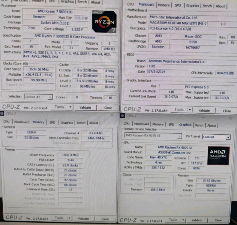 5800x3d / RX 9070XT 고사양 게이밍PC 본체 컴퓨터 판매 이미지