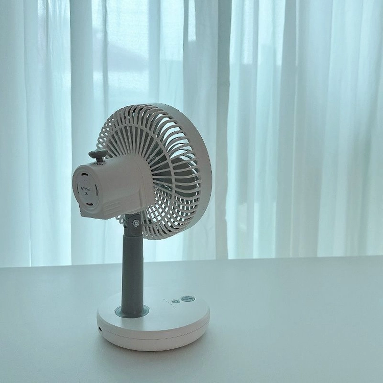 무소음 탁상용 무드등 무선 충전식 선풍기 미개봉 새상품 이미지